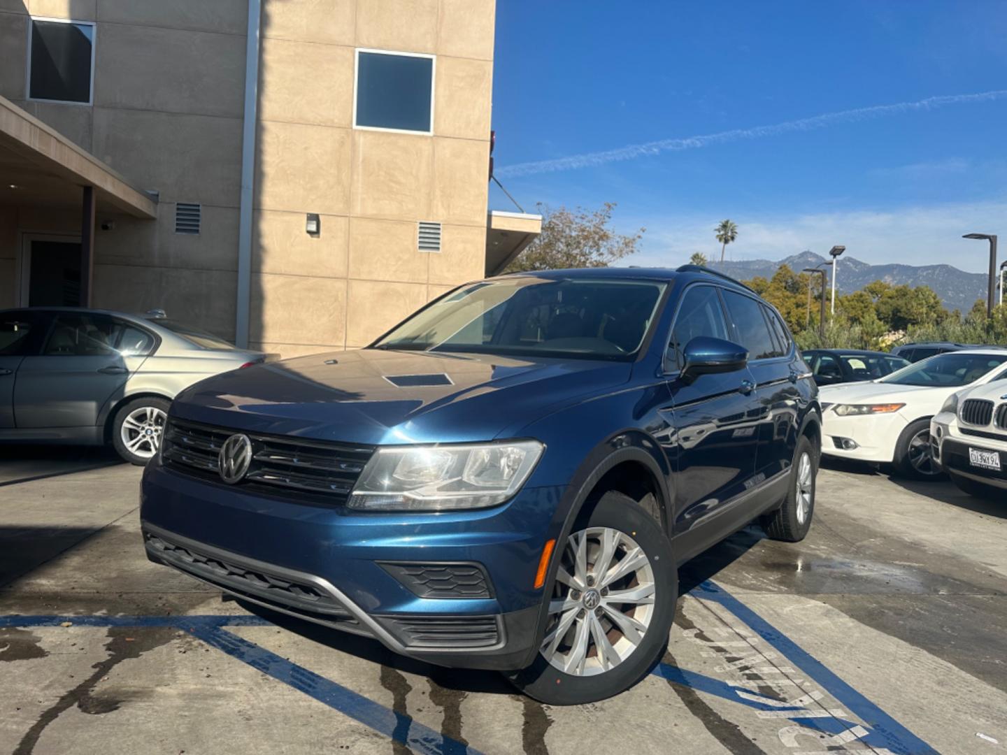 2018 BLUE Volkswagen Tiguan (3VV3B7AX8JM) , AUTOMATIC transmission, located at 30 S. Berkeley Avenue, Pasadena, CA, 91107, (626) 248-7567, 34.145447, -118.109398 - Photo#0